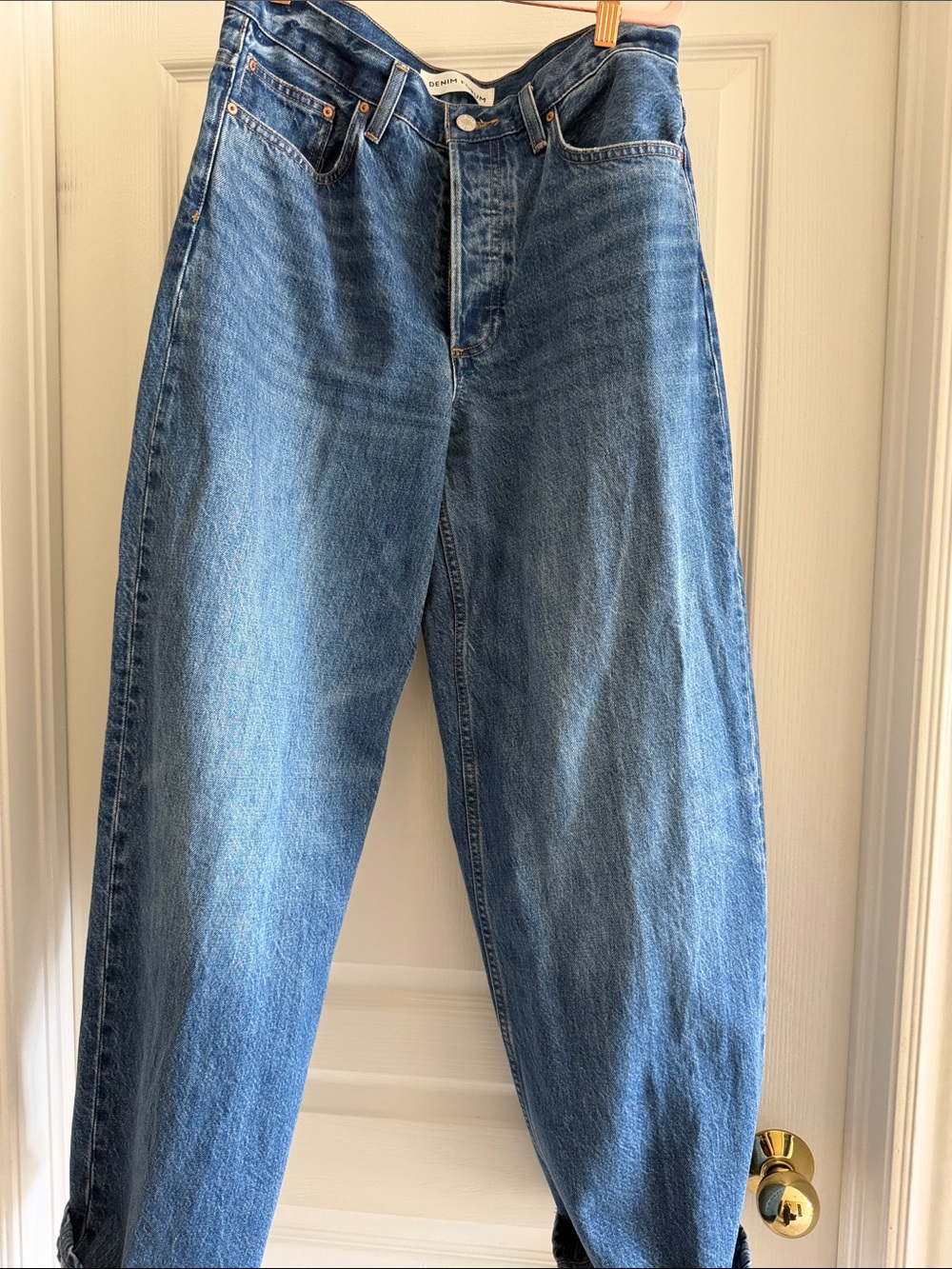 Denim Forum Women's Blue Wide-Leg Jeans